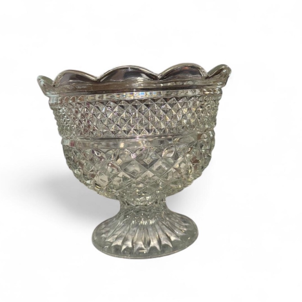 Anchor Hocking Wexford Glass Pedestal Bowl